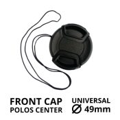 jual Front Cap Polos Center Pinch 49mm