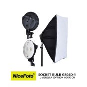 jual NiceFoto Socket Bulb G804D-1 with Softbox 60X90cm