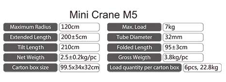 Ifootage Mini Crane M5