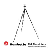 jual Manfrotto 293 Aluminium 4 Section Tripod Kit Ballhead
