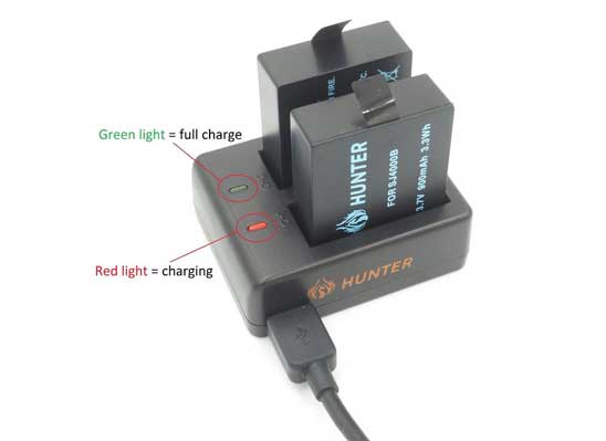 Jual Hunter Battery + Charger For Hero 4