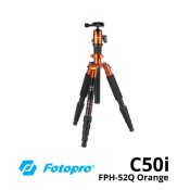 jual Fotopro Tripod C50i + FPH-52Q Orange