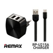 Jual Remax RP-U215A Dual USB Charger And Cable Type-C - Harga Murah