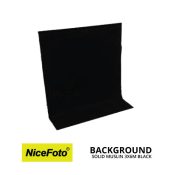 jual NiceFoto Backdrops Background Solid Muslin 3x6 M Black