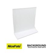 jual NiceFoto Backdrops Background Solid Muslin 3x6 Meter White