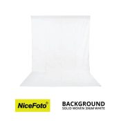 jual NiceFoto Background Solid Woven 3×6M Putih