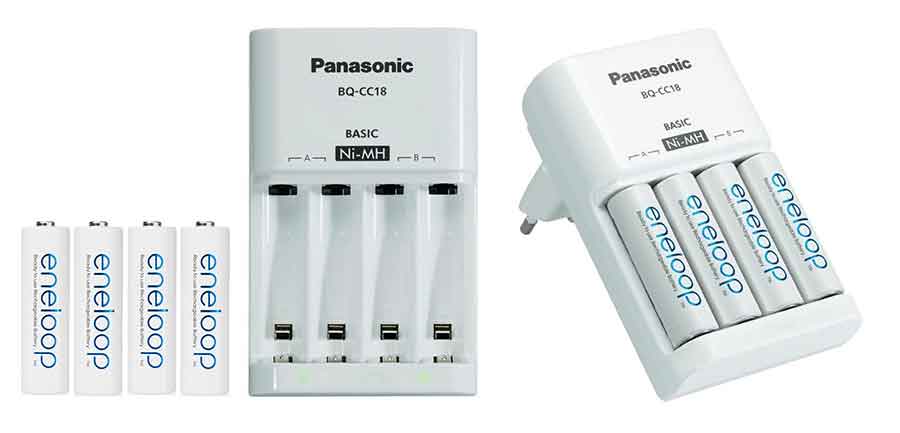 jual Panasonic Eneloop Basic Charger + 4 Baterai AA