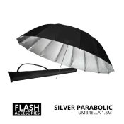 jual Silver Parabolic Umbrella 1.5m