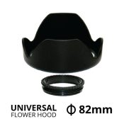Jual lens hood universal flower hood ukuran diameter 82 milimeter