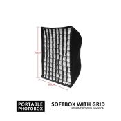 jual Portable Softbox 60x90cm with Grid