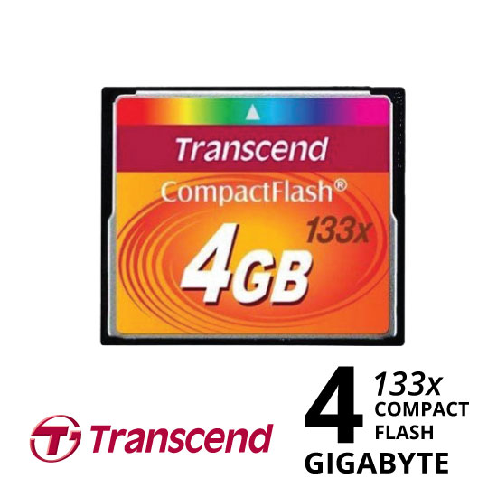 jual Transcend Compact Flash 4GB 133x