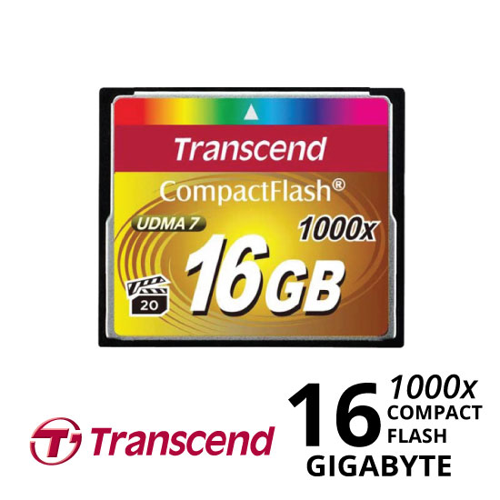 jual Transcend CompactFlash 1000x 16GB