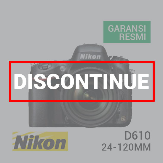 Discontinue kamera Nikon D610 Kit 24-120mm harga murah surabaya jakarta