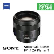 Jual Lensa SONY SAL 85mm f1.4 ZA Carl Zeiss Planar T* Harga Murah Surabaya & Jakarta