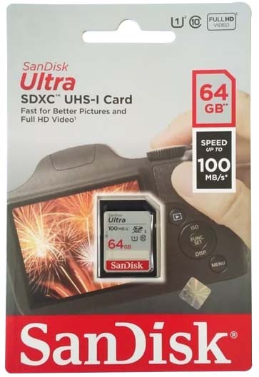Jual Sandisk Ultra SDXC UHS-I - 64GB Harga Murah dan Spesifikasi
