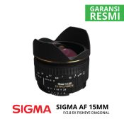 jual Sigma AF 15mm F/2.8 EX Fisheye Diagonal