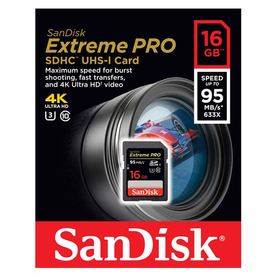 jual Sandisk Extreme Pro SDHC 95Mb/S - 16GB