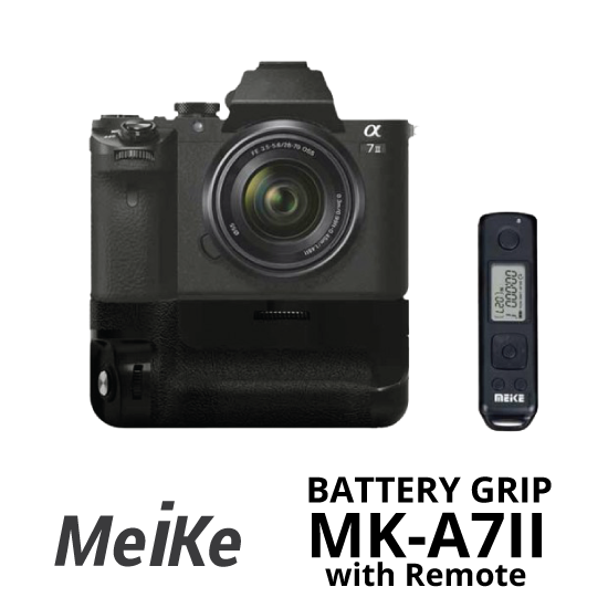 Jual Meike Battery Grip MK-A7II for Sony A7 MK-II with Remote surabaya jakarta