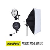 jual NiceFoto Socket Bulb G804C-1 with Softbox 50x70cm