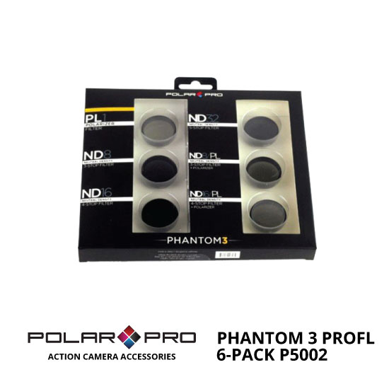 jual PolarPro DJI Phantom 3 Profl Filter6-Pack P5002