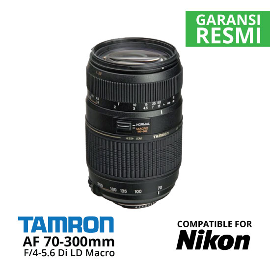 Jual Lensa Tamron Nikon AF 70-300mm f/4-5.6 Macro untuk Nikon Harga Murah Surabaya & Jakarta
