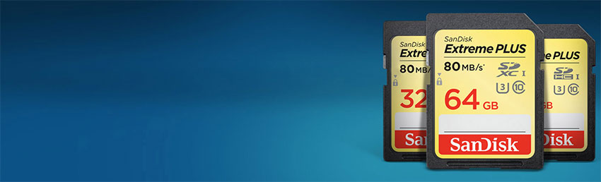 Sandisk Extreme Plus SDHC 80Mbs - 16GB