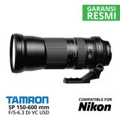 Jual Lensa Tamron Nikon SP 150-600 mm Di VC USD F/5-6.3 Harga Murah Surabaya & Jakarta