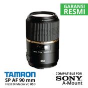 Jual Lensa Tamron SP AF 90 mm F2.8 Sony Di Macro VC USD A-Mount Harga Murah Toko Kamera Online