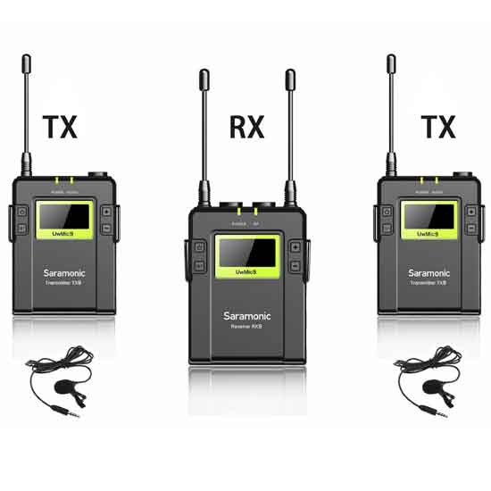 Jual Saramonic UwMic9 (TX9 +TX9 +RX9) Wireless Microphone
