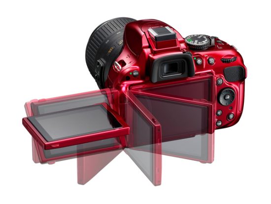 nikon D5200 KIT AF S 18-55mm VR merah