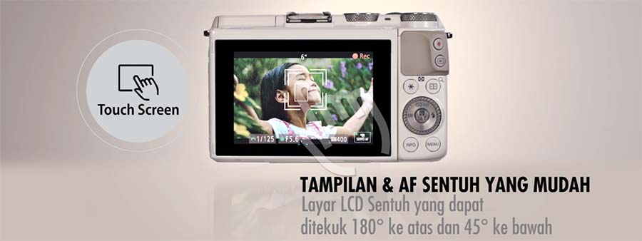 Jual Kamera Mirrorless Canon EOS M3 Murah. Cek Harga Kamera Mirrorless Canon EOS M3 disini, Toko Kamera Online Surabaya Jakarta - Plazakamera.com