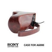 jual Leather Case Sony A6000 Brown