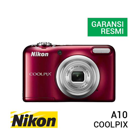 Jual Nikon Coolpix A10 Red - Harga dan Spesifikasi