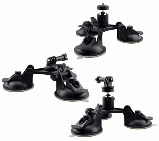 Jual GP199 - GoPro 3rd 3-Feet Triangle Stable Car Suction Cup Mount