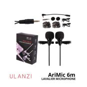 jual Ulanzi-AriMic-Dual-Head-Lavalier-Microphone-6m