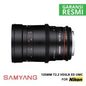 jual Samyang 135mm T2.2 VDSLR ED UMC for Nikon