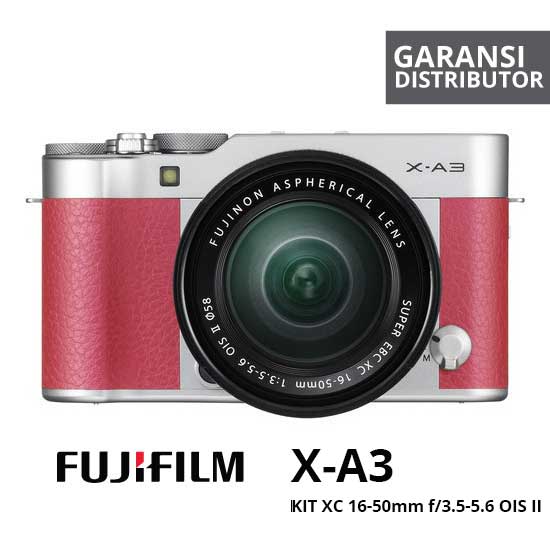 FujiFilm XA3 kit 16-50mm Pink - Harga dan Spesifikasi