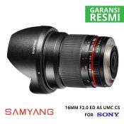 jual Samyang 16mm F2.0 ED AS UMC CS for Sony NEX