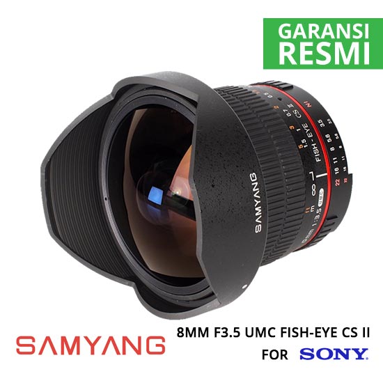 Samyang 8mm F3.5 UMC Fish-Eye CS II for Sony NEX - Harga 