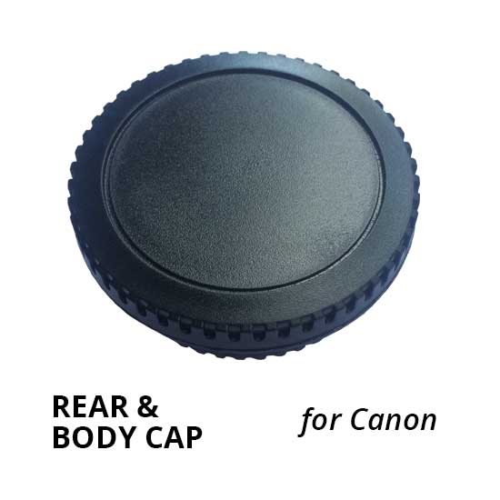 Jual Rear & Body Cap for Canon Black