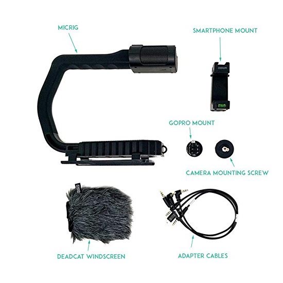 jual Sevenoak MicRig Video Camera Grip with Built-in Stereo Mic