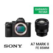 jual kamera Sony A7 Mark II Kit FE 85mm f/1.8 harga murah surabaya jakarta