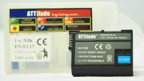 Harga Baterai EN-EL15 untuk Kamera Nikon D7000, D7100