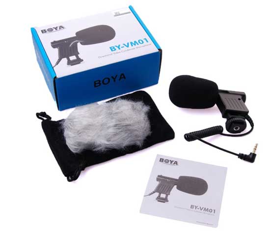 Jual Boya BY-VM01 Mini Directional Video Condenser Microphone