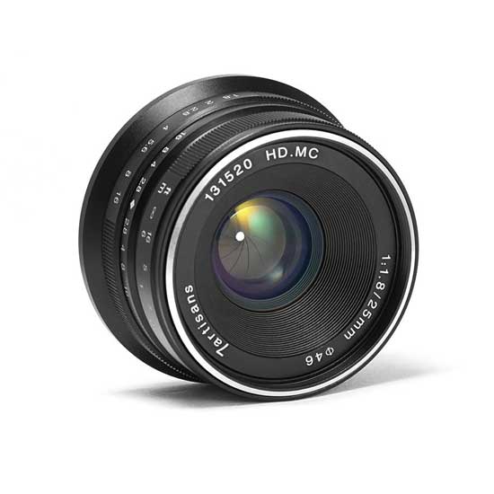 Jual Lensa 7Artisans 25mm f1.8 for Canon EOS-M Black
