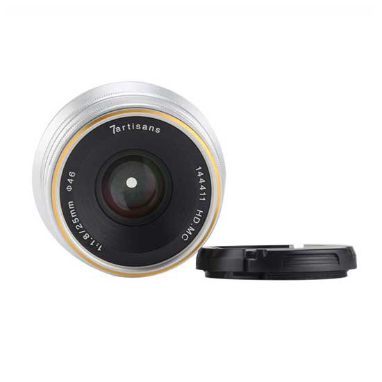 Jual Lensa 7Artisans 25mm f1.8 for Sony E-Mount Silver