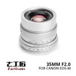 Jual Lensa 7Artisans 35mm f2.0 for Canon EOS-M - Silver