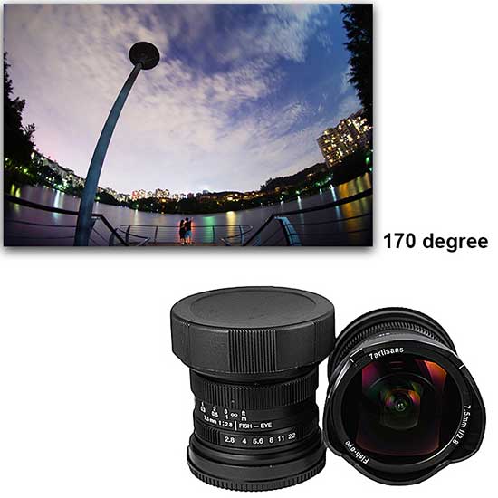 Jual Lensa 7Artisans 7.5mm f2.8 for Sony E-Mount - Black