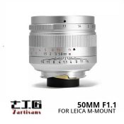 Jual Lensa 7Artisans 50mm F1.1 for Leica M-Mount - Silver Harga Terbaik
