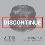 Discontinue Lensa 7Artisans 35mm f1.2 for Sony E-Mount - Black Harga Murah